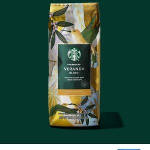 Starbucks Veranda Blend Coffee Bag with Green and Gold